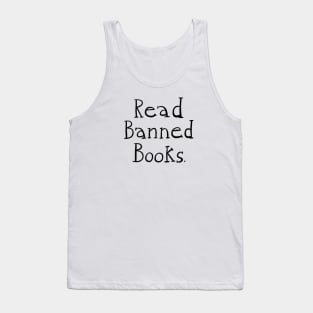 Read Banned Books - BLACK TEXT Tank Top